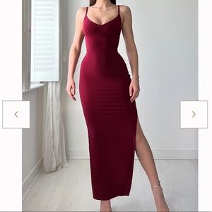 AYM Studio Elva Maxi Dress - Wine Red